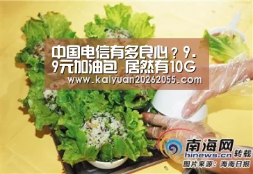 中国电信有多良心?9.9元加油包 居然有10G流量|开元体育(图4) 开元登录